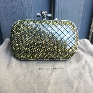 Bottega Veneta Knot Clutch in Snakeskin